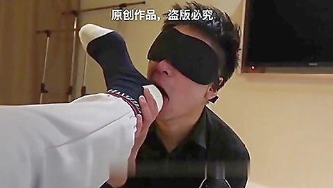 Masage sex with a sexy brunette hair