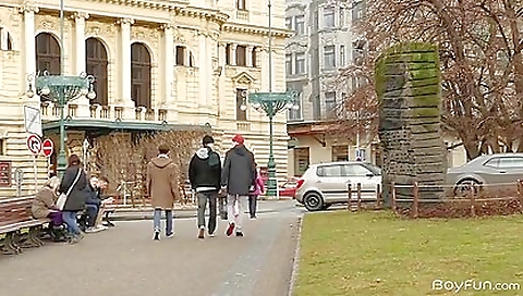 Shaky college girl shows her big dick and cum